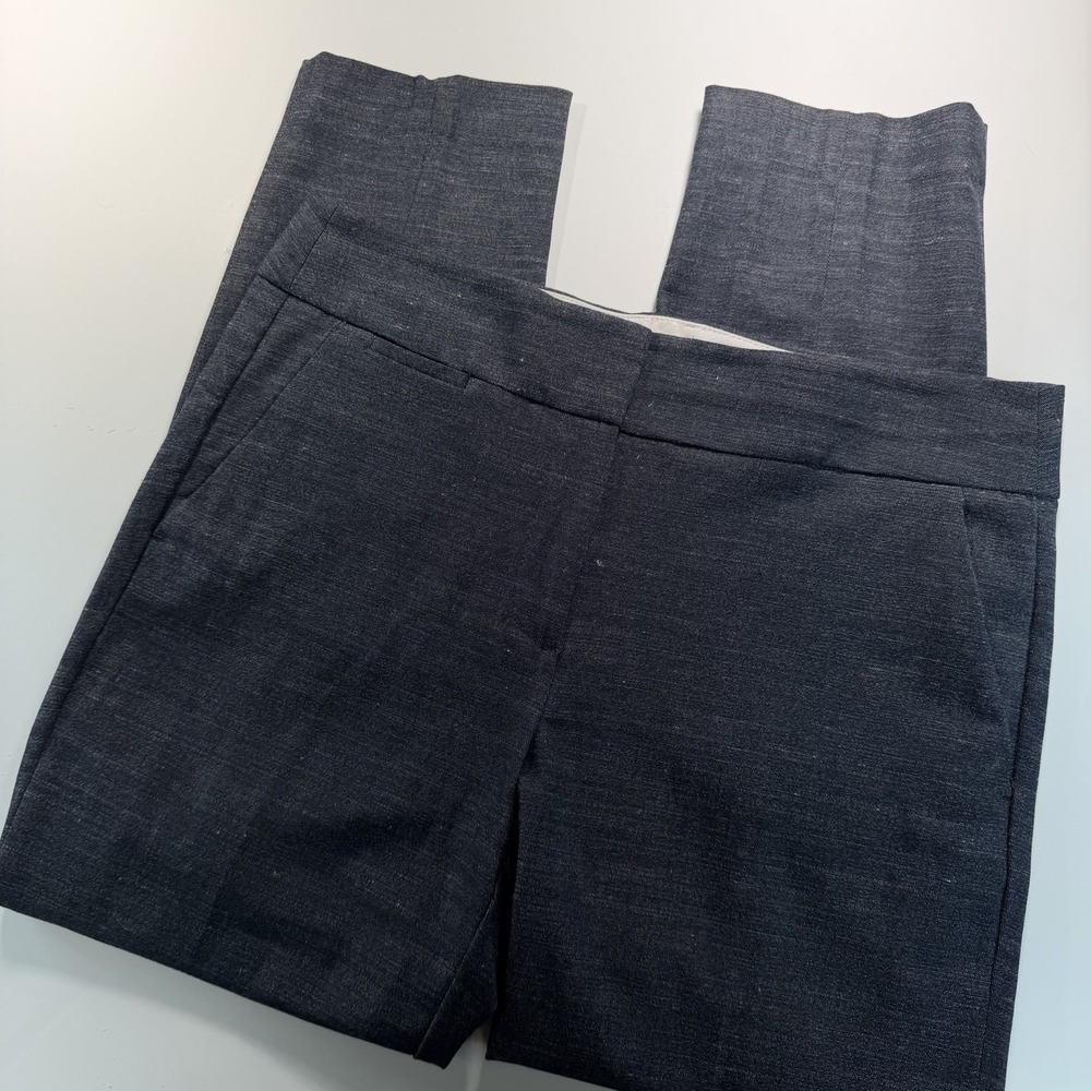 LOFT Dark Gray Marisa Pant Work Wear Office Chic Straight Leg 10